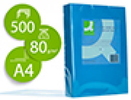 Papel de cor q-connect din a4 80 gr azul intenso embalagem de 500 folhas , Q-connect , 72058 , 5705831014282